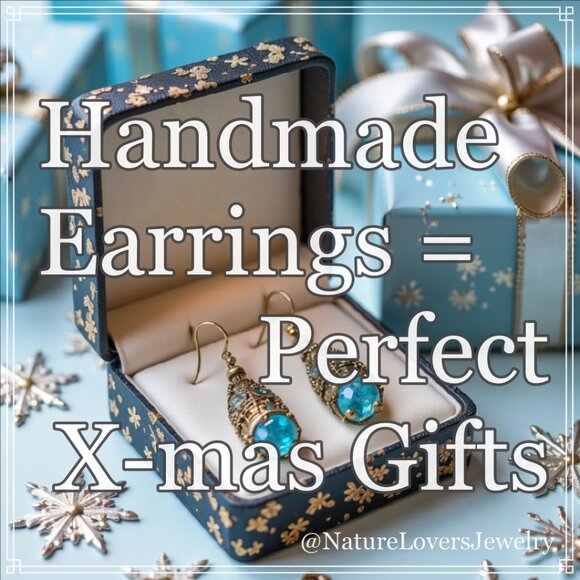 3 Pairs of Handmade Earrings! Winter Birthdays ~ Gift Exchange ~ Office Party - Picture 4 of 11